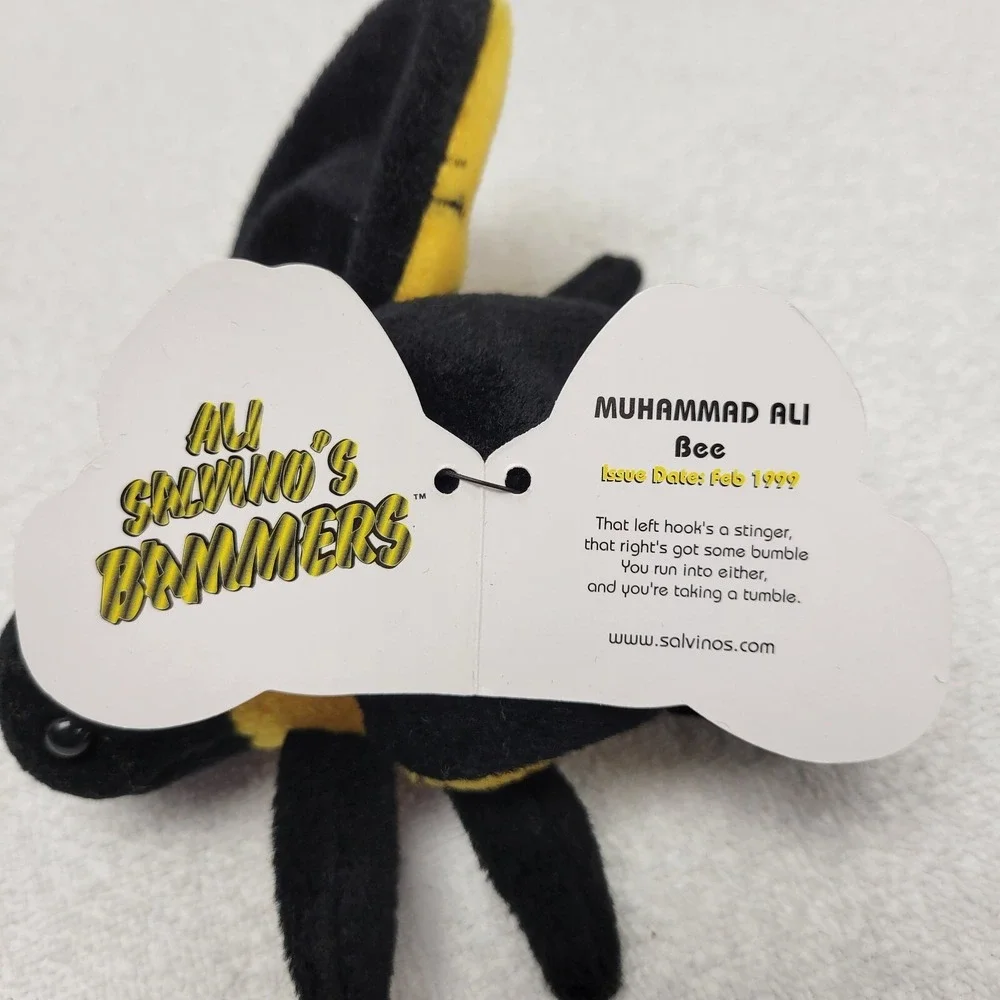 Ali Salvino's Bammers 1999 Muhammad Ali Bee bean bag plush